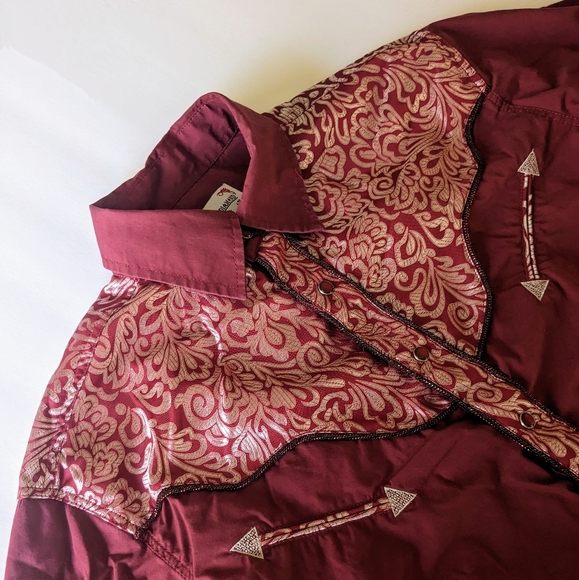 Burgundy Rodeo Shirt - Picture 5 of 6